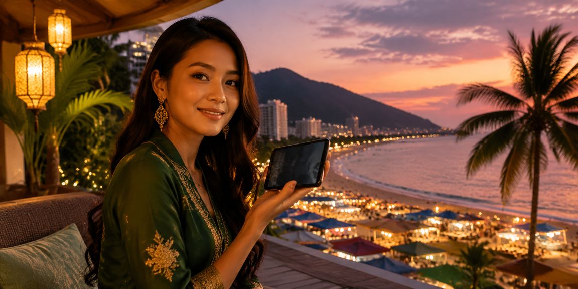 Pengalaman kasino mudah alih Hari Raya Penang dengan rome2rio suasana meriah
